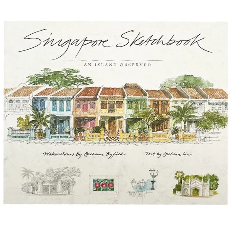 Singapore Sketchbook Fabrice Moireau Watercolor Sketch Painting Book Singapore City Architecture Landscape Art Album