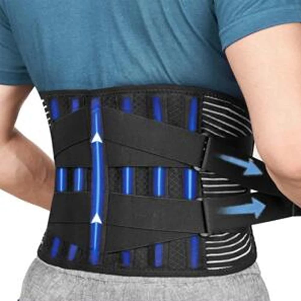 Cintura Lombare Regolabile per Supporto e Allenamento, Fascia di Sostegno per la Vita, Cintura Traspirante per Sport, Nuovo Cuscino di Assistenza Lombare