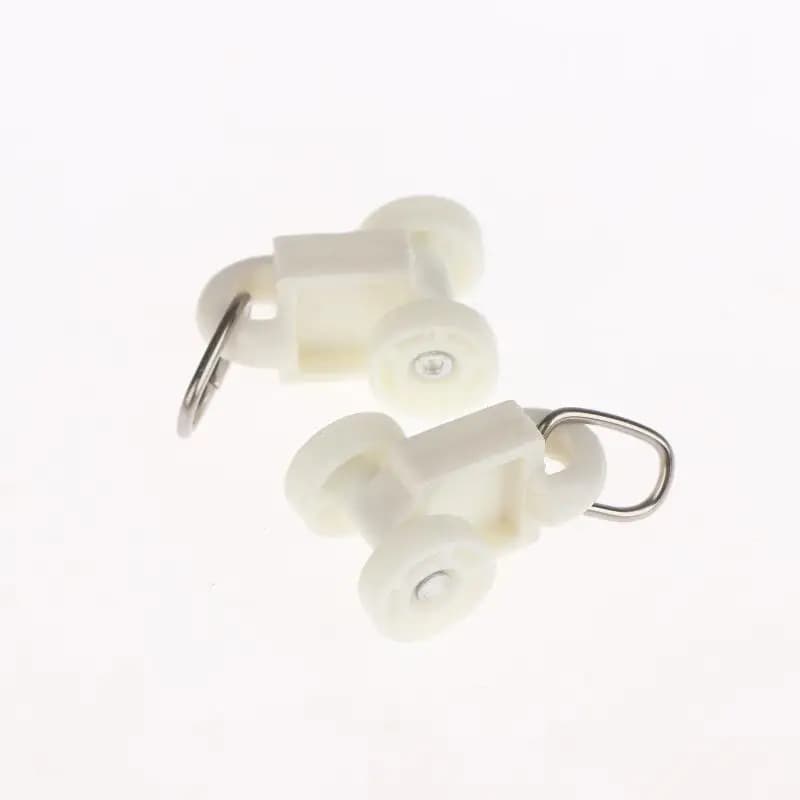 * 50Pcs Electric Curtain Rails Runners Hooks Thickened Curtain Track Curtain Rail Hook General Pulley Smart Curtain Accessories