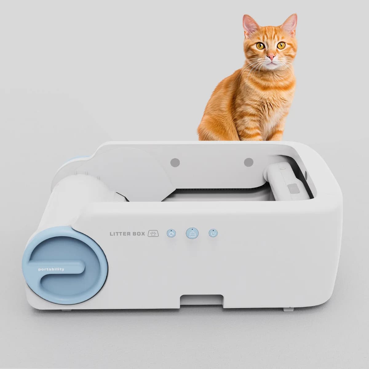 Nuovi Prodotti: Lettiera Automatica Aperta per Gatti con Wi-Fi, Toilette Intelligente Autopulente in Plastica con Controllo tramite App