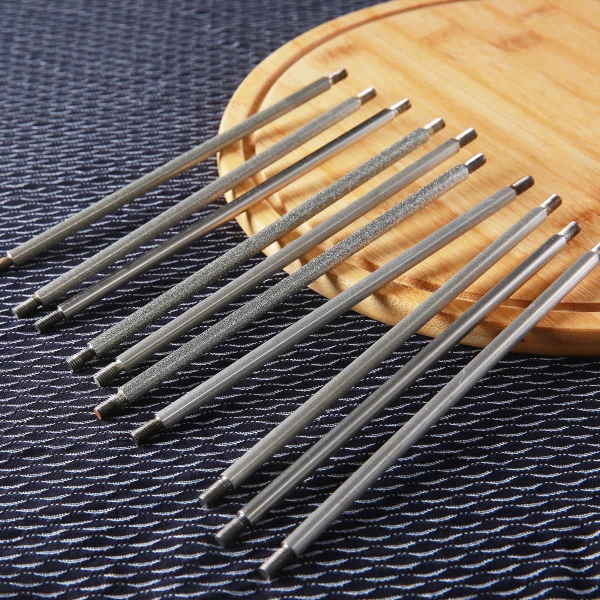 Barra per affilare il diamante Asta cilindrica da 6 mm Pietre per affilare il diamante Pietra per affilare i coltelli da cucina Ruixin Pro RX-009