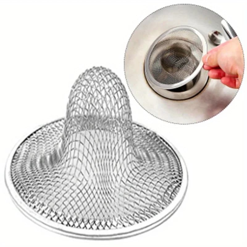 2 pezzi in rete di acciaio inox lavabo lavabo tappo di scarico cestello filtro cucina scarico lavello filtro dissipatore spina strumento pulito