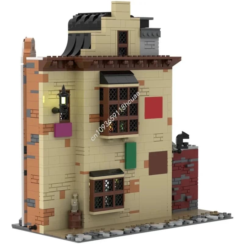 NEW Magic Movie Moc The Leaky Cauldron Model Building Block DIY Creative Ideas Bricks Toys Child Birthday Gift