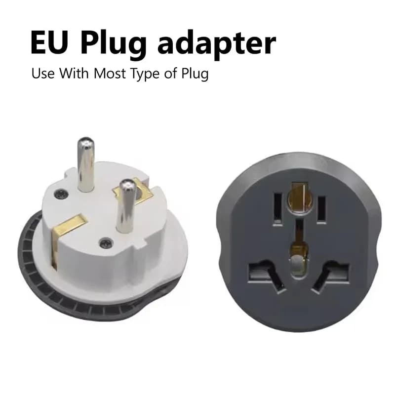 US To EU Plug Adapter FR US UK To Euro Korea Plug Universal Travel Adapter Home Plug Converter 2 Pin 4.8mm Wall Electric Socket