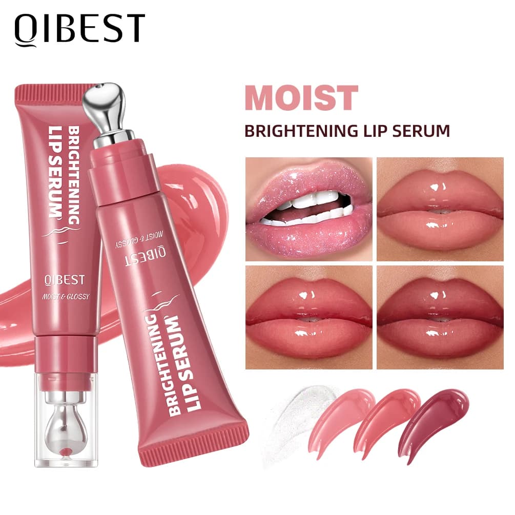 QIBEST Lucidalabbra Effetto Specchio Cristallino, Tinta Labbra a Lunga Durata, Idratante, Brillante e Nutriente