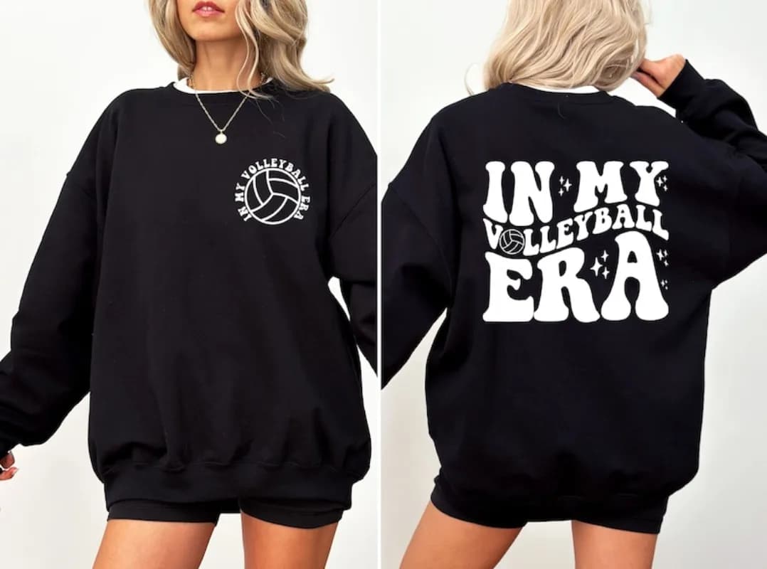 In My Volleyball Was Funny Hoodie for Volleyball Player Funny Custom Clothing Streetwear Promotional Dresses Thermal Shirt
