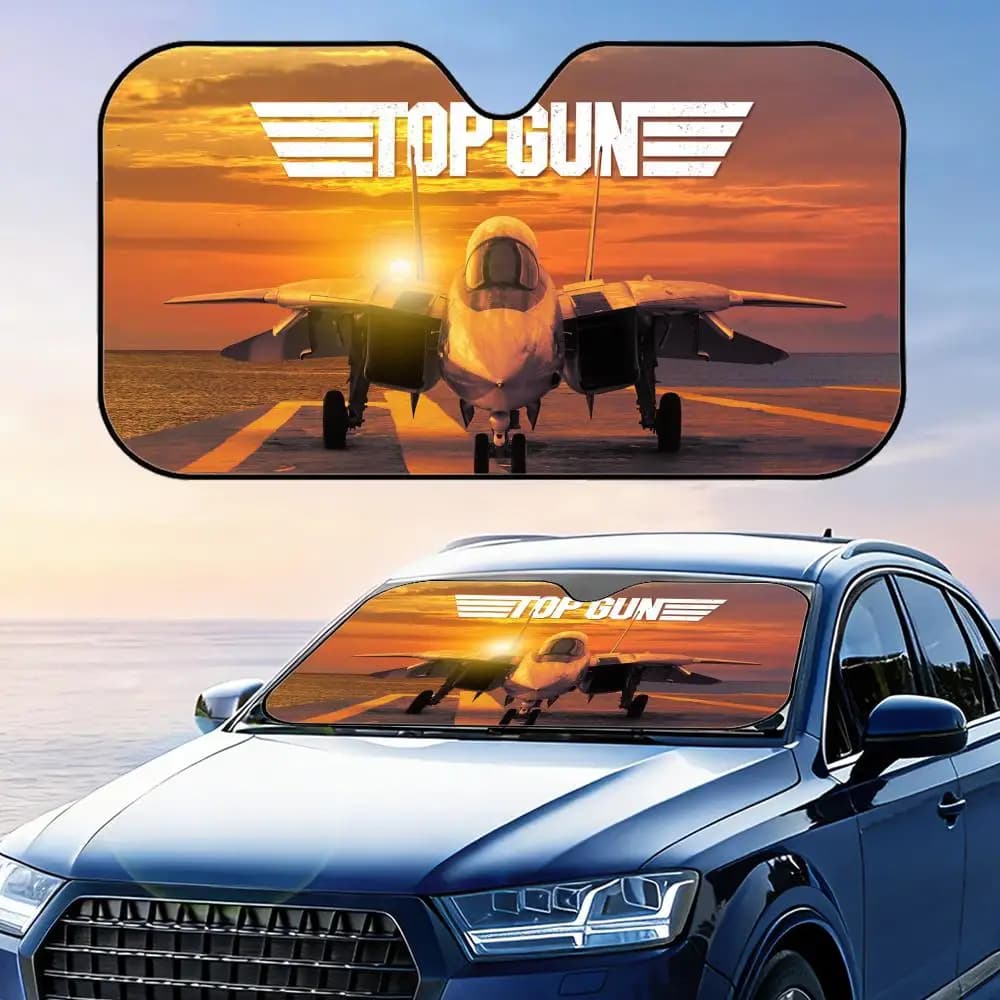 Parasole per Auto T-Top Gun in Alluminio Riutilizzabile, Protezione UV, Isolamento Termico, Copertura per Parabrezza