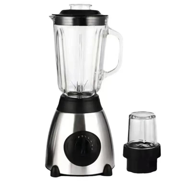 Electric blender for high power smoothies 2 in 1 of 1500 ml with vegetable kitchen grinder