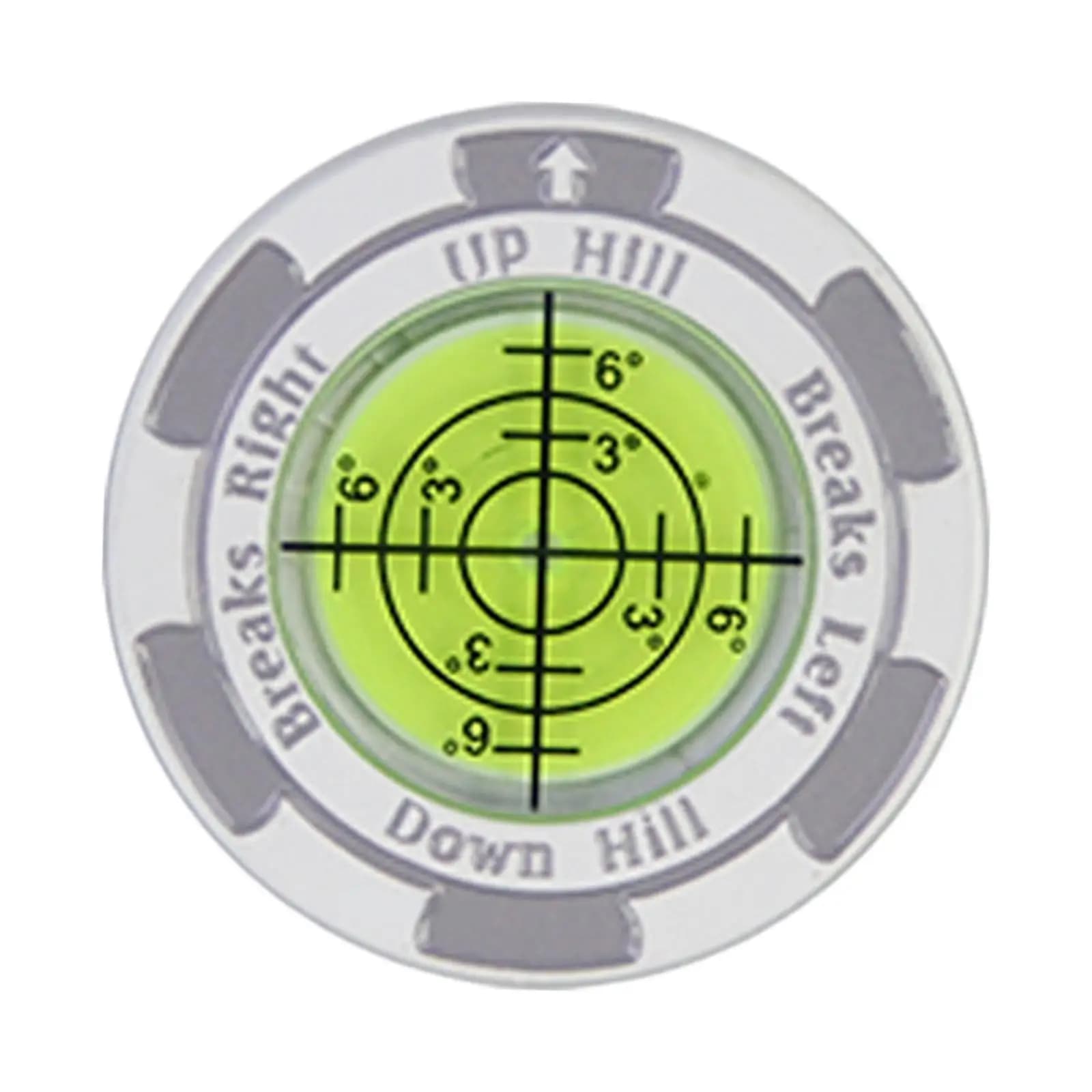 Golf Putting Green Reader Elegante uomo donna Golf Training Aid Alta precisione Bianco