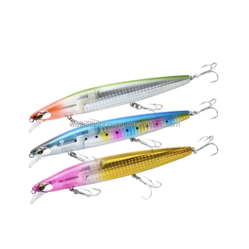 High Quality 14.5cm 27g Floating Water Minnow Pencil Swim Baits Long Casting Sinking Fishing Lure for Sea Freshwater Fish Lake