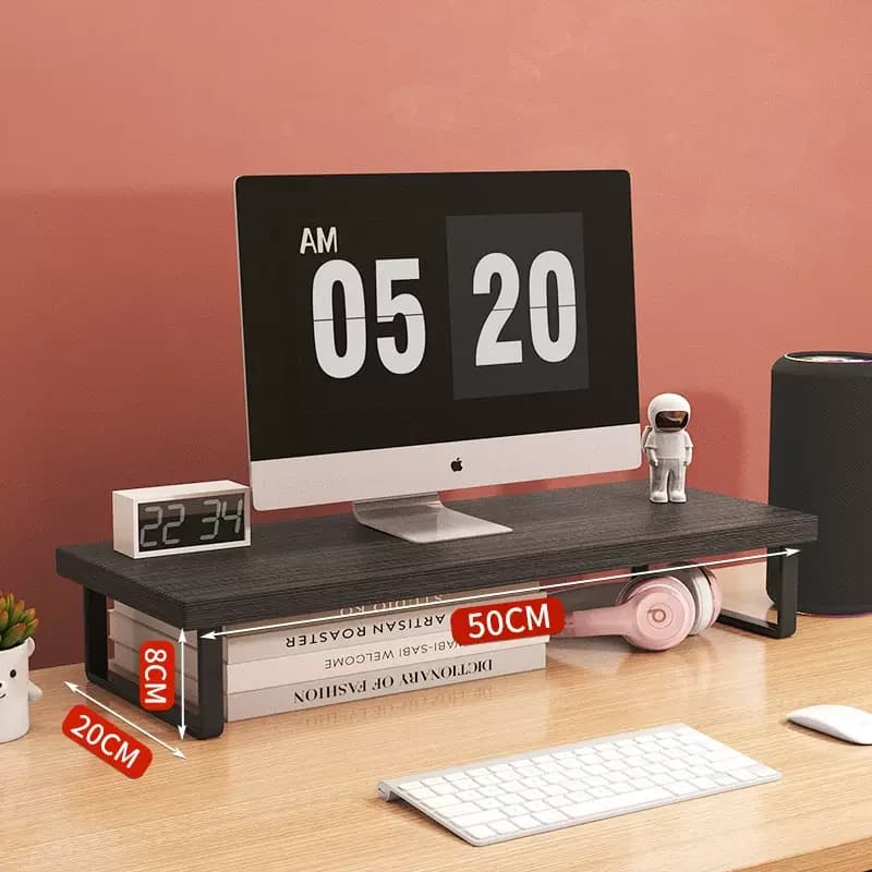 30/40/50cm Monitor Raised Shelf Office Laptop Bracket Desktop Computer Stand Desktop Rack Home Storage Holders Organizer