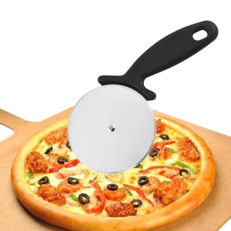 New Pizza Cutters Kitchen Accessories Stainless Steel Pastry Roller Cutter Pizza Knife Cookie Cake Roller Wheel Scissor Cutting