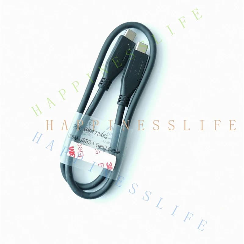 Y... Black USB-C to USB-C CABLE 20in/50cm For LaCie External Hard Drive HDD