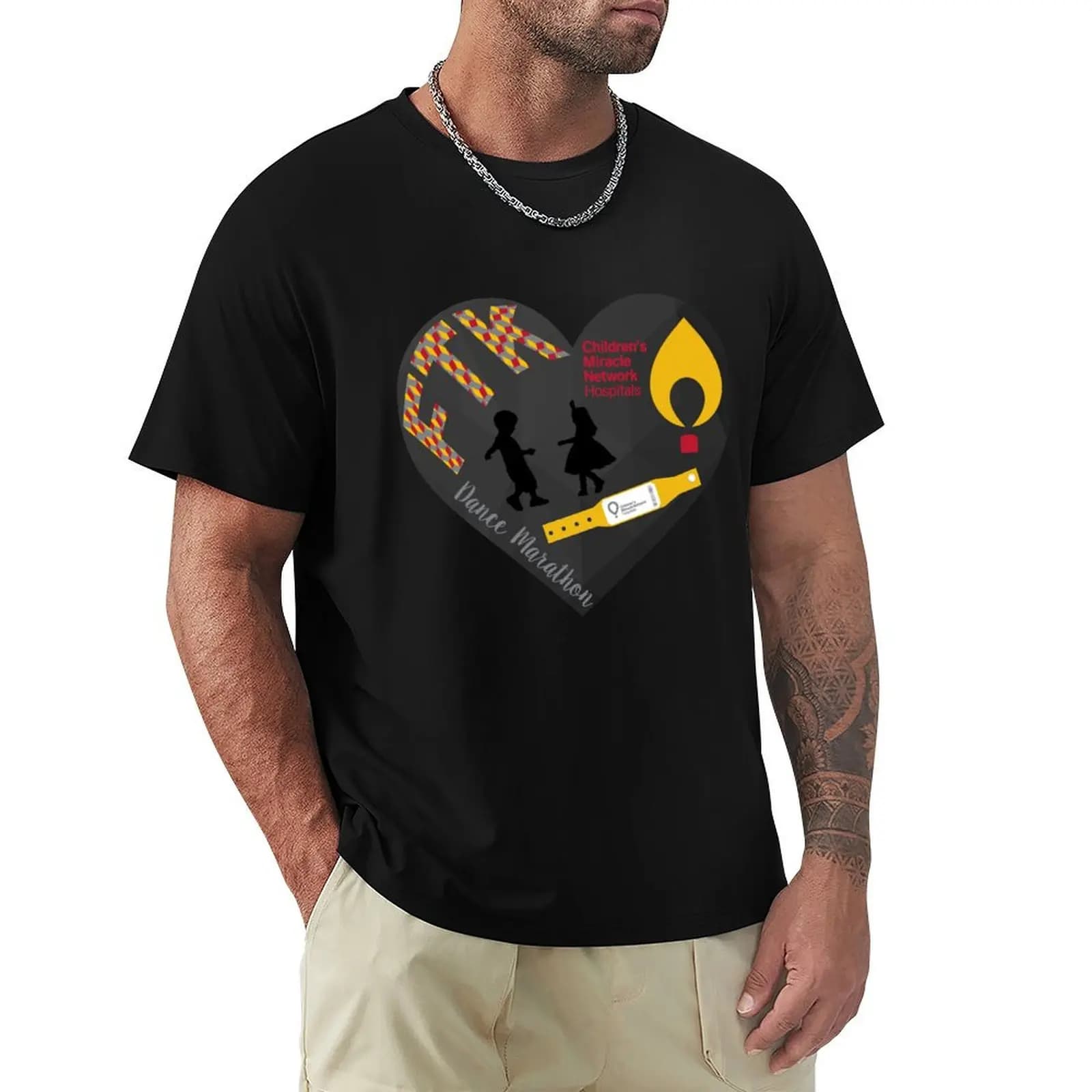 T-shirt Dance Marathon Love, top da allenamento anti-sudore