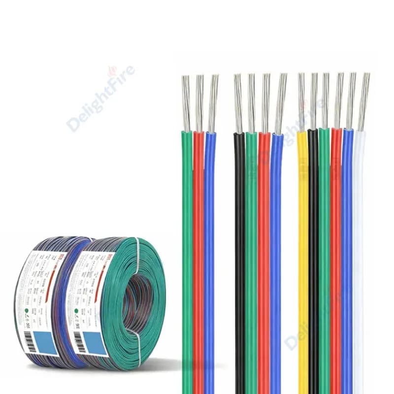 2/3/4/5/6Pin LED Extension Cable 22/20/18AWG 12V Electrical Wires For RGB RGBWW WS2812B WS2811 5050 3528 LED Strip Light