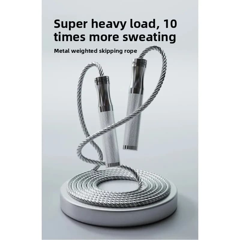 Heavy Aluminum Alloy Thickened Gravity Jump Rope 10x Sweat Boost Portable Professional Fitness Tool Fitness & Body Building
