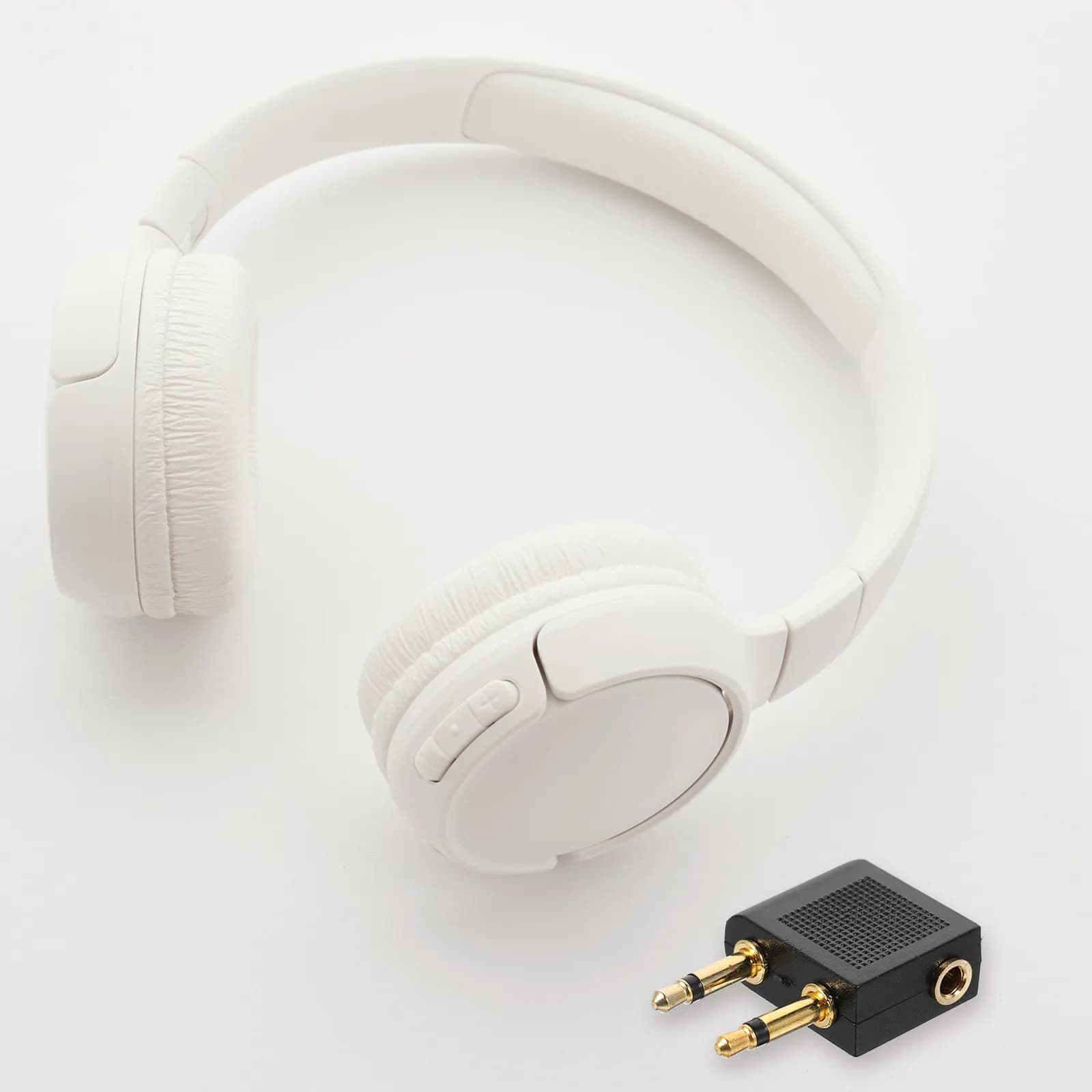 5Pcs Airline Headphone Adapter Compact Lightweight High-Durability Audio Airplane Adapter for Plane Office Home Travel Use