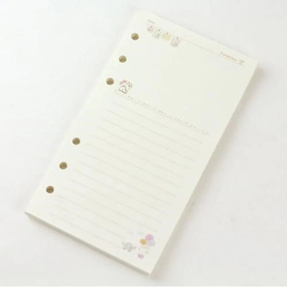 Studenti mensili A5 A6 Agenda giornaliera Lista delle cose da fare Notebook Ricarica per taccuino di carta Raccoglitore Pagina interna Ricarica di carta a fogli mobili