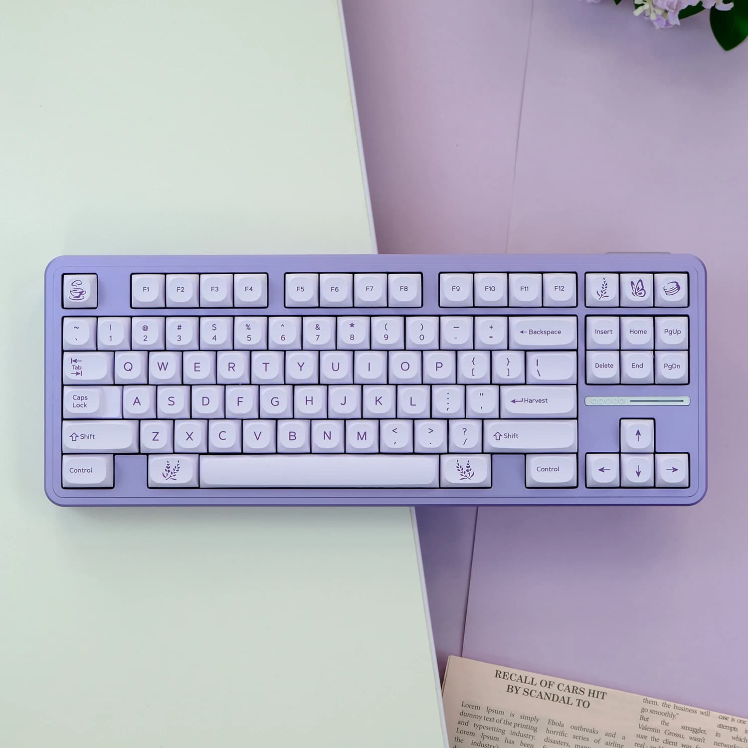 148 tasti GMK-Lavender Copritasti Set MA Profilo PBT Sublimazione della tintura Keycap per MX Switch Tastiera meccanica 61/64/68/84/87/104
