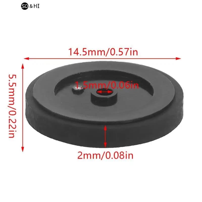 Anello folle in gomma per cintura con ruota inattiva 1Pc compatibile con accessori per lettore Stereo con registratore a nastro