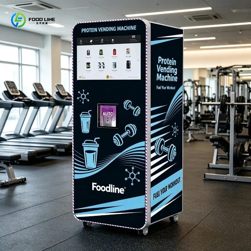 FL Customized High Quality Commercial Gym Protein Shake Vending Machine Cup Dispenser for Coffee & Protein Powder Premium Source