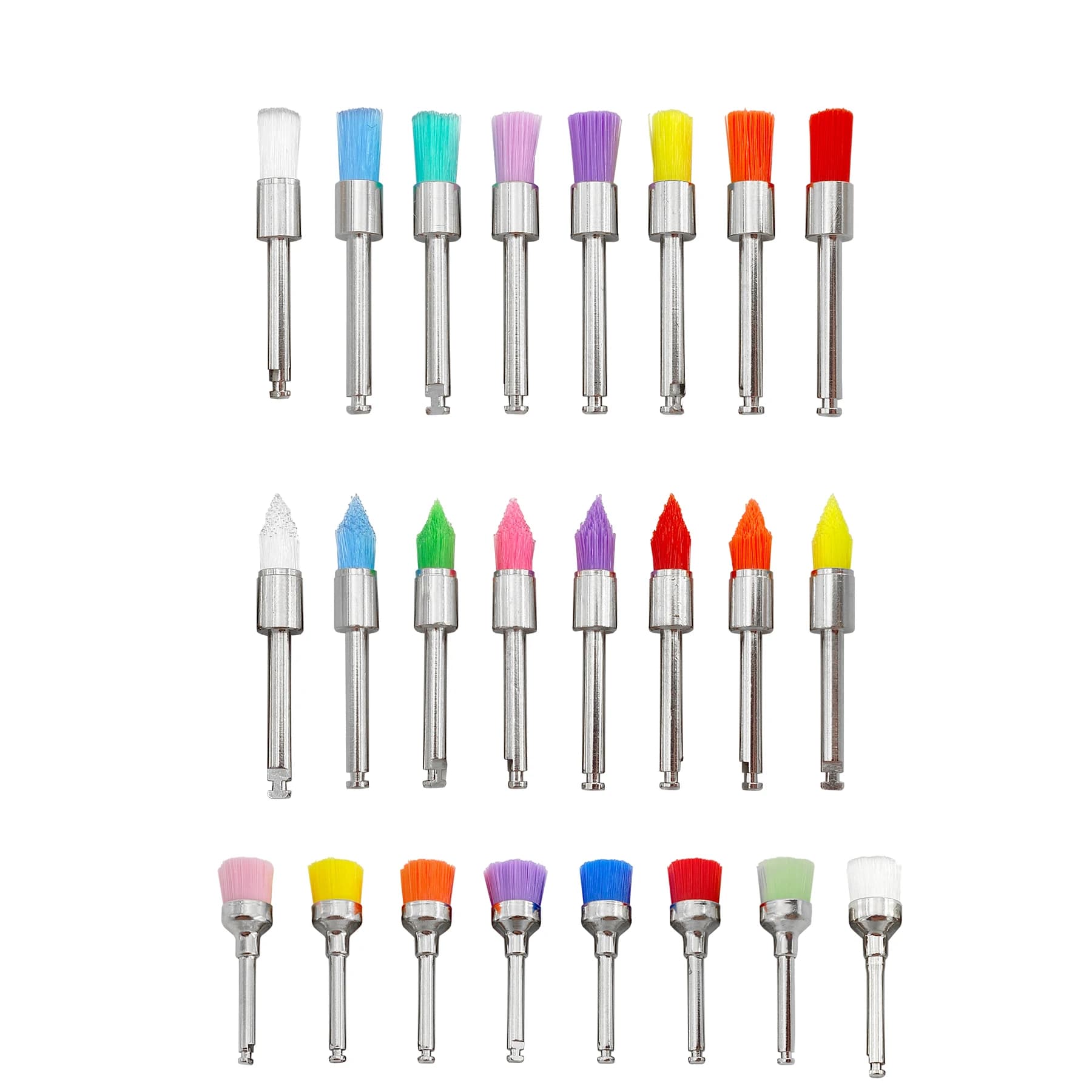 50 pcs Dental Profiling Brush Polisher Polisher Nylon bristles Polisher Cup used for removing stains Teeth whitening