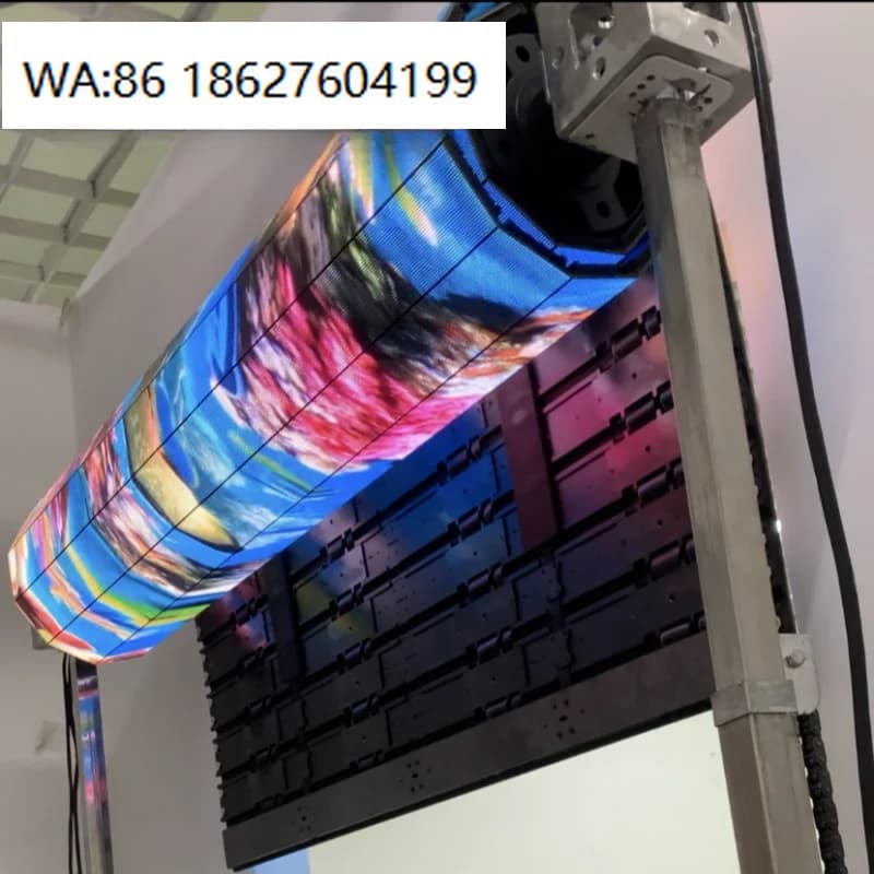 Modulo Schermo LED P2.604 per Interni, Dimensioni 500*62.5mm, Frontale IP63 e Posteriore IP21, Supporta Manutenzione Frontale e Posteriore