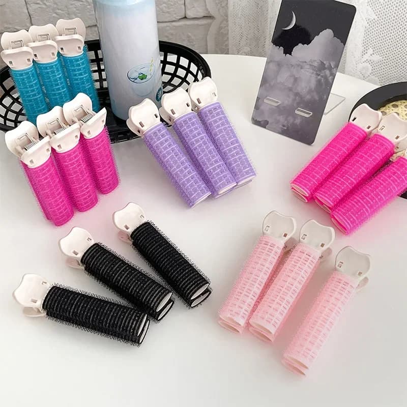 Clip per radici invisibili 2 pezzi Clip per volume autoadesive in resina per capelli sottili Frangia d'aria Strumento per lo styling pigro Nessuna traccia