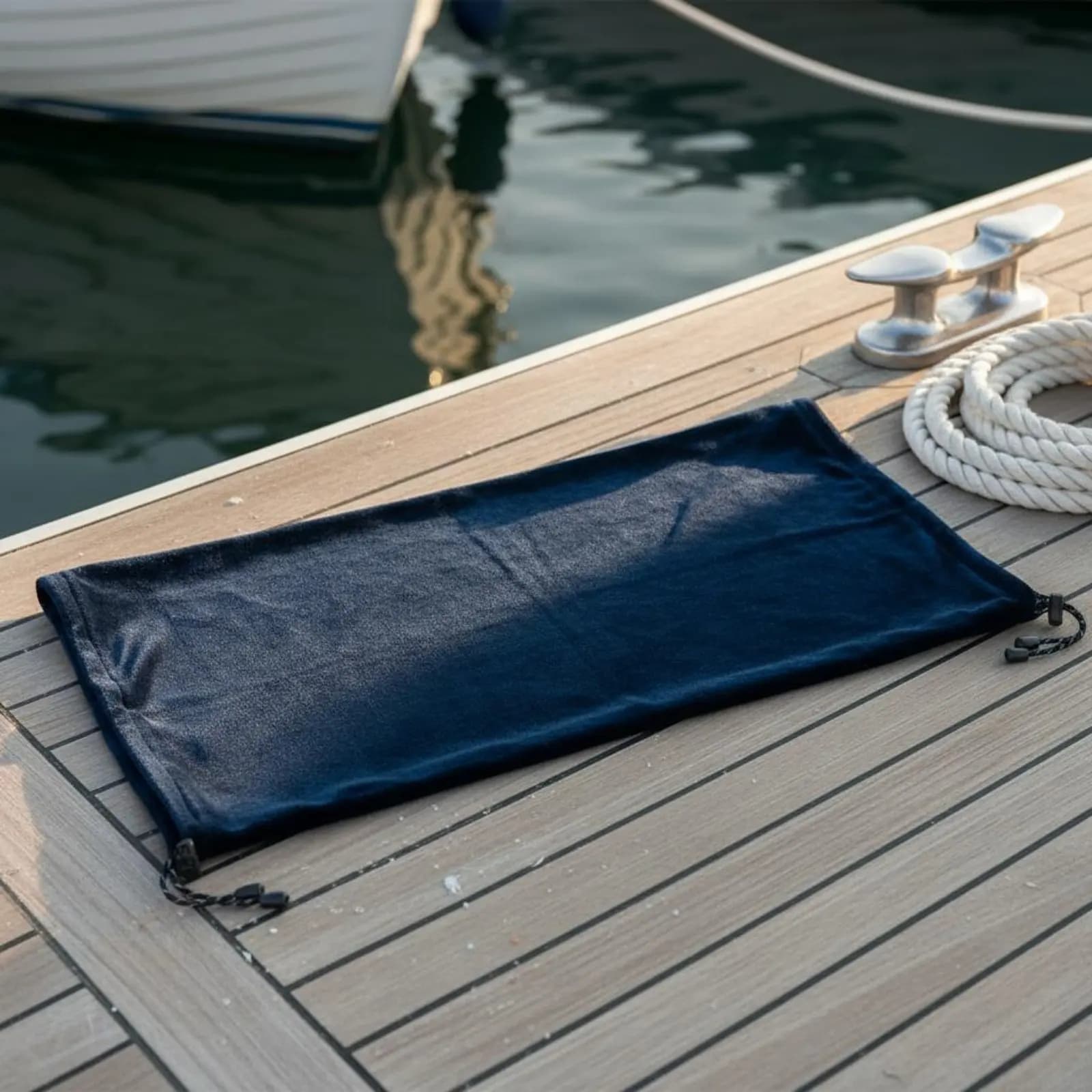 Copertura Parabordi per Yacht Facile da Pulire, Protezione Parabordi con Cordoncino, Accessorio Nautico Resistente in Materiale Morbido