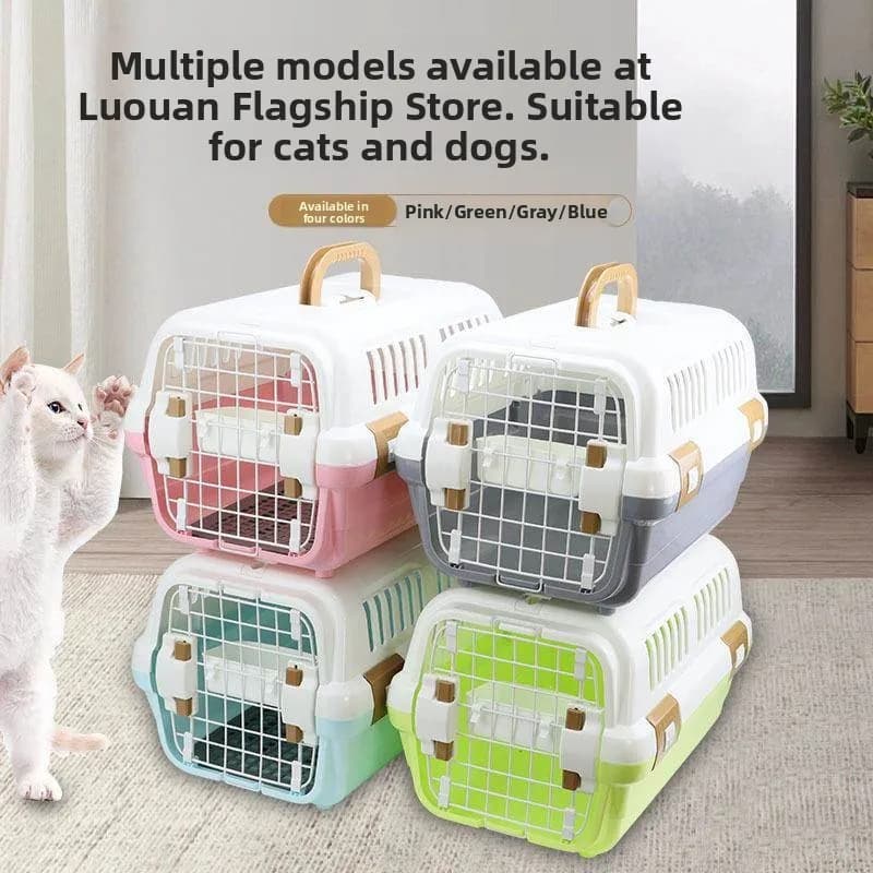 Trasportino Portatile per Animali Domestici, Gabbia da Viaggio Aereo Staccabile e Lavabile, Nuovo Modello di Trasportino per Cani di Luooulan