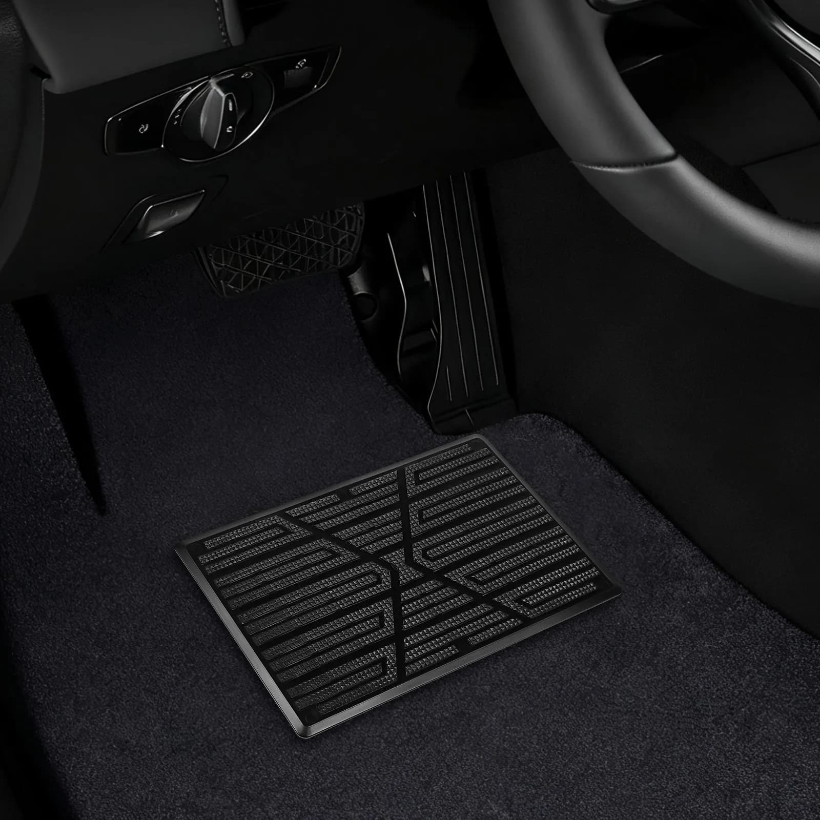 2 Pezzi Tappetini Auto Antiscivolo in Gomma per Riparazione, Protezione Pedali e Pavimento, Anteriori e Posteriori