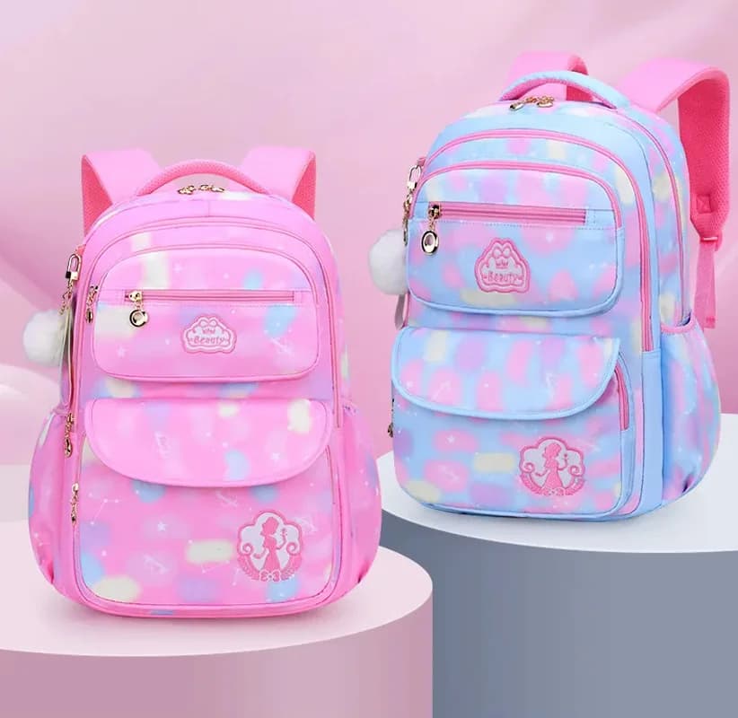 Zaino per ragazza per bambini Borsa da scuola rosa per bambino Zaino per adolescenti Primario Kawaii carino impermeabile