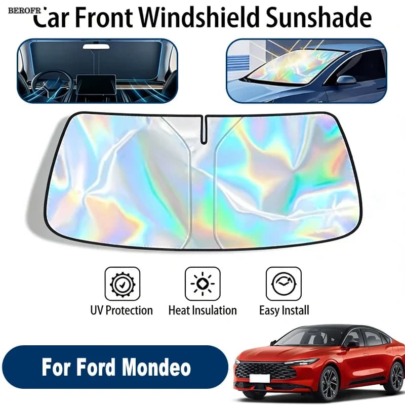 Windshield Sun Shade For Ford Mondeo Foldable UV Reflective Front Window Sun Protection Cover Accessories