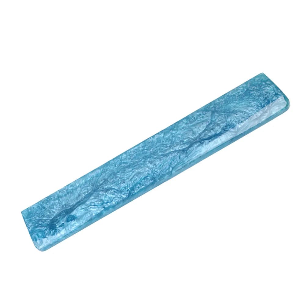Poggiapolsi Ergonomico in Resina Epossidica Blu per Tastiera, Supporto Confortevole per Desktop, Laptop e Gaming