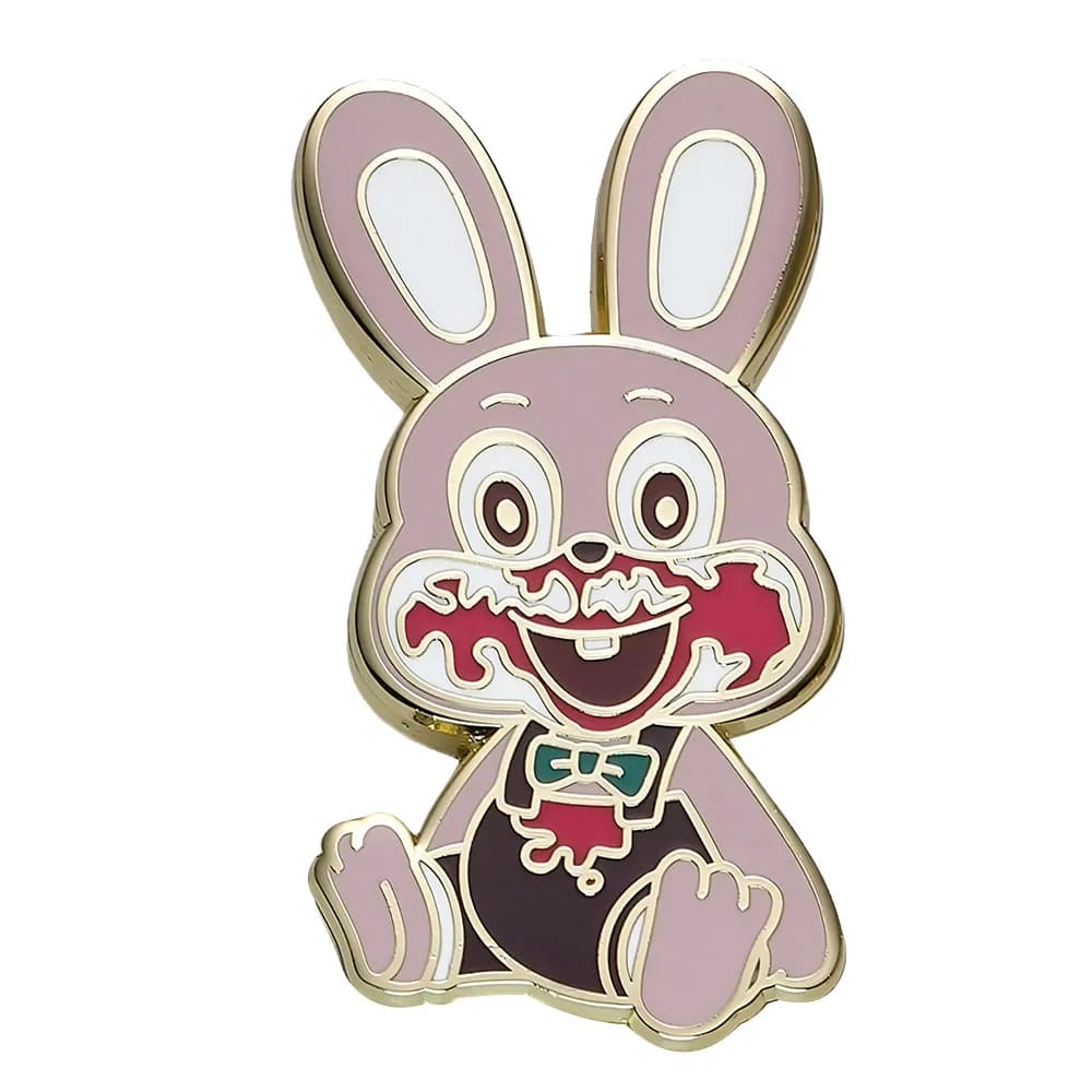Silent Hill 3 Robbie Il Coniglio Spilla smaltata Distintivo di animali malvagi Gioco raccapricciante Periferico Accessori di Halloween Regalo gotico