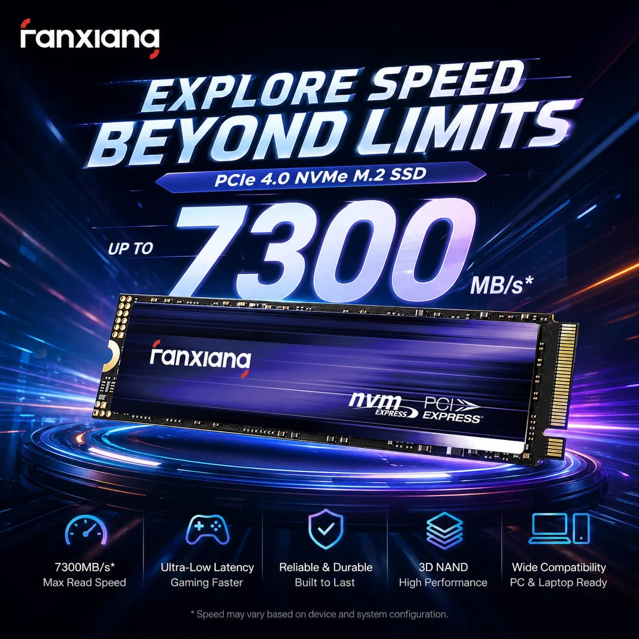 Fanxiang S500Pro/S880 M.2 SSD 3500MB/7300MB/s 512GB 1TB 2TB 4TB PCIe3.0/4.0 M.2 NVMe Unità a Stato Solido Interna per Laptop PC