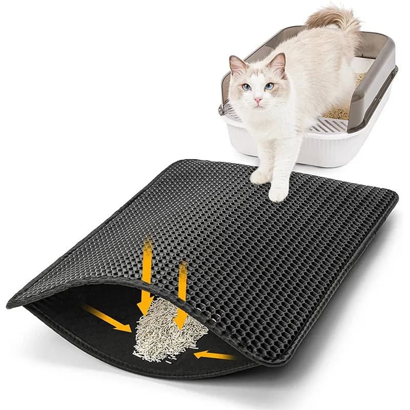 Pet Supplies Double layer Foldable Pet Mat Honeycomb Hole Cat Nest Mat Pet Mat Anti slip Cat litter Mat Falling Sand Mat