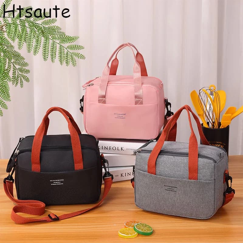 Borsa Termica Portatile per Pranzo, Contenitore per Alimenti, Borsa Frigo Impermeabile e Resistente, Zaino Termico per Campeggio, Borsa Frigo Oxford