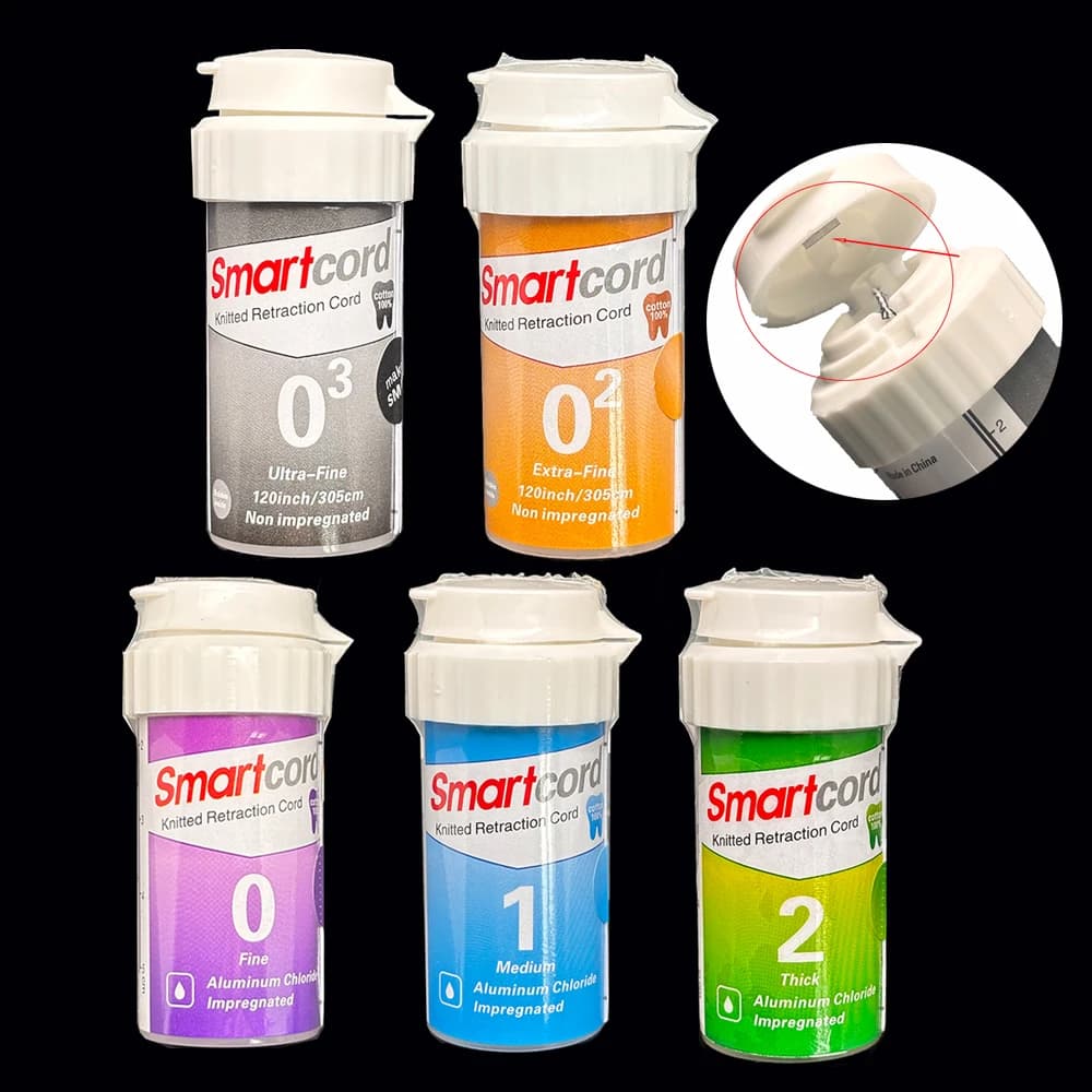 non-impregnated Professional Dental Gingival Retraction Cord Disposable Knitted Cotton Thread for Gum Line Retraction Surgery