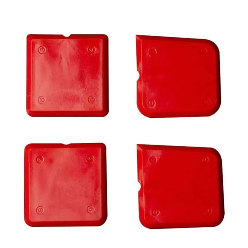 4 Pieces Silicone Caulking Tools Set with Angle Scraper Glass Glue Blade and Caulk Remover for Reliable Sealing and Cleanup