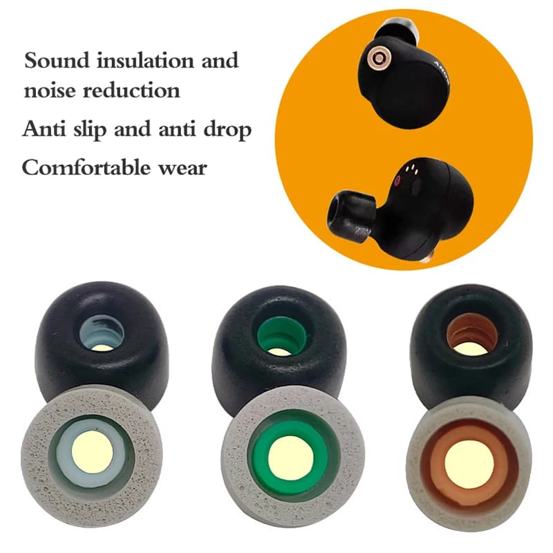 Auricolari protettivi antiallergici per WF-1000XM4 WF-1000XM3 Auricolari Bluetooth wireless con custodia in cotone memory