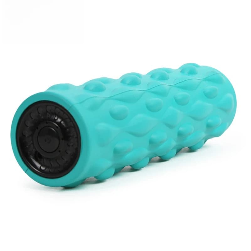 Yoga Column Electric Solid Pu Skin Foam Shaft, Family Yoga Fitness Massager Roller, Thin Legs and Waist，Yoga Column