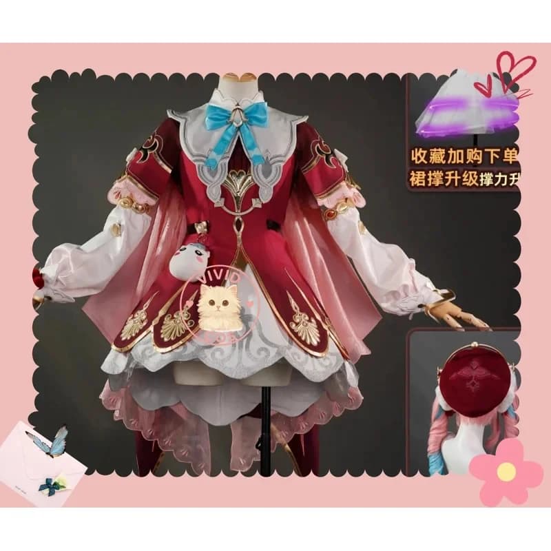 A;3\v,7'd/Hot Game Honkai: Star Rail Cosplay Costume New High-Quality RPG Beautiful Lolita Dress with Hat for MW;3'F,6x;4'v\6,b/