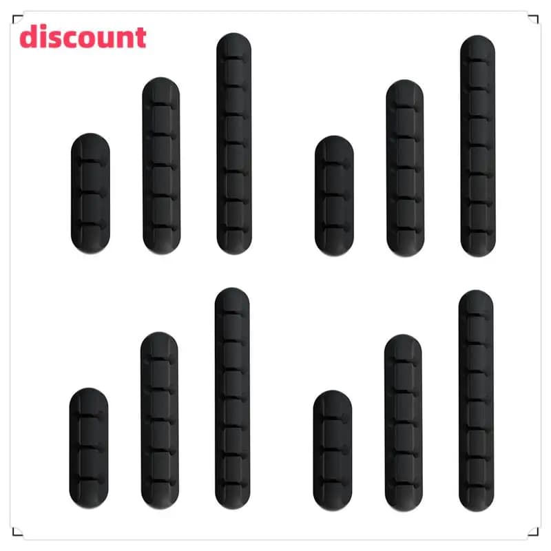 Clip per supporto per cavo di qualità eccellente Gestione cavi Organizzatore per cavi Morsetto per cavo di ricarica USB Clip di fissaggio per cavo di alimentazione