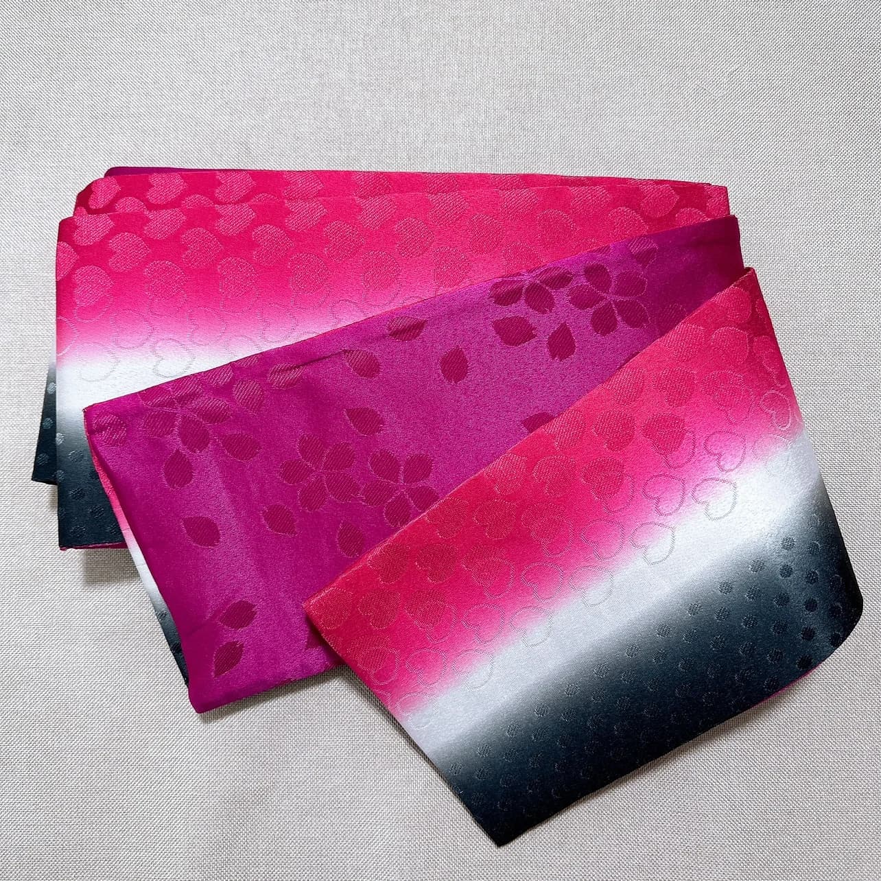 Cintura Yukata regolabile - Hanhaba Obi bifacciale con tasche, fascia stretta per abiti estivi giapponesi