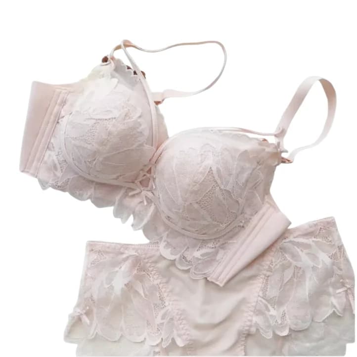 KUCLUT Lingerie Reggiseno da donna per seni piccoli, effetto push-up, senza ferretto, anti-cedimento