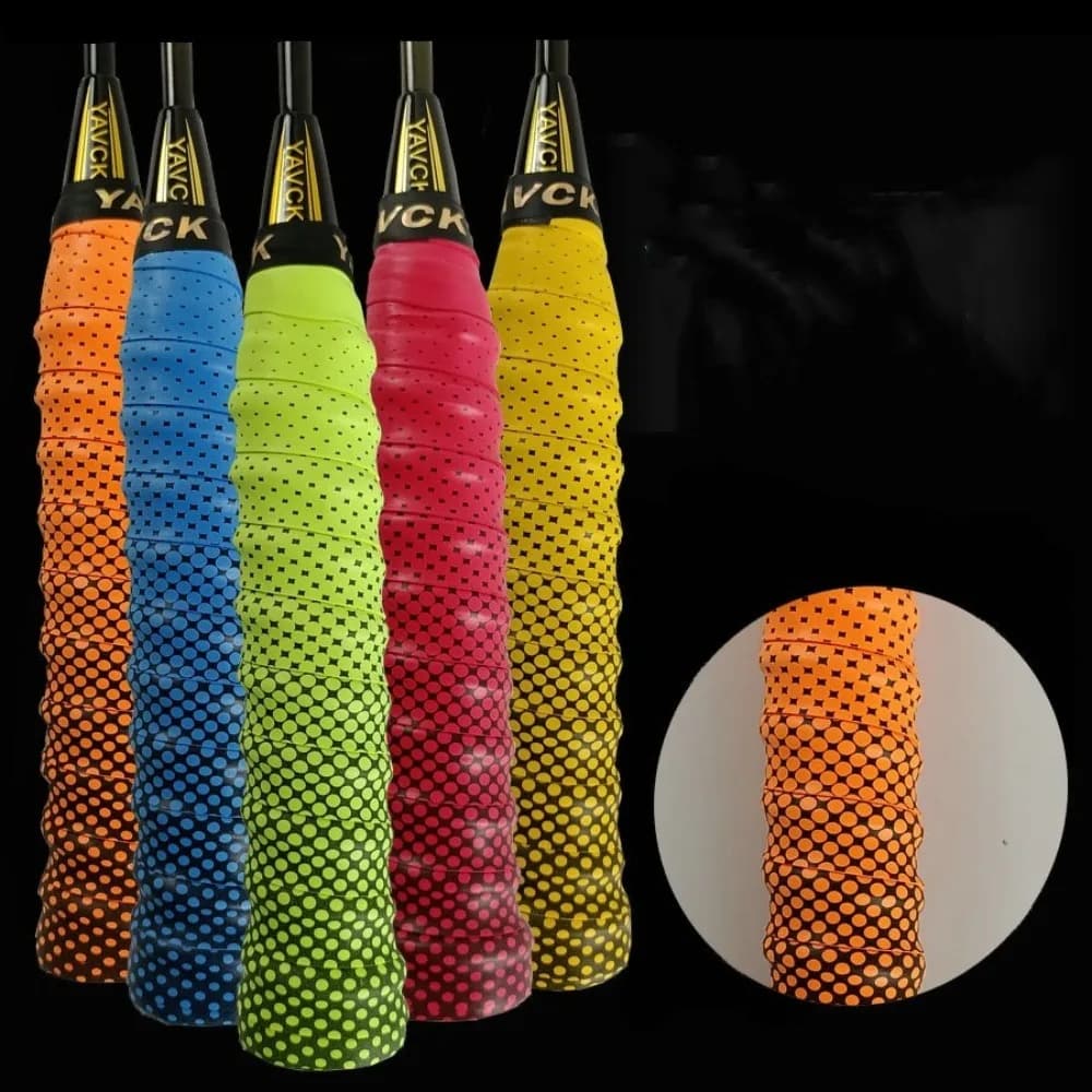 1 Pezzo Nastro Antiscivolo per Racchetta da Tennis in PU, Overgrip Assorbente per Racchetta da Tennis, Overgrip Spesso per Badminton