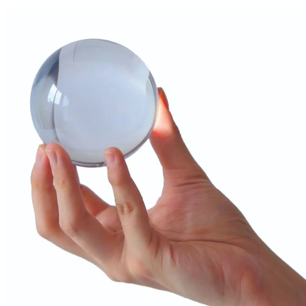 Palla da giocoleria a contatto da 70 mm per principianti, diametro. Palla da giocoleria Fushigi in cristallo acrilico da 2,75 pollici con borsa protettiva con coulisse