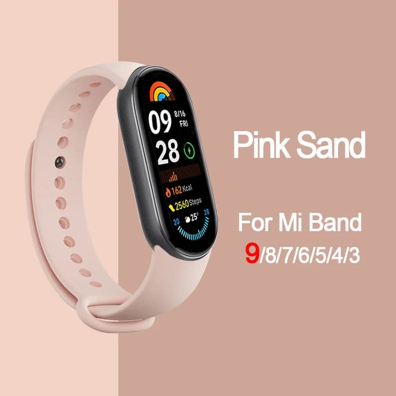 Bracciale per Mi band 8 7 cinturino Sport Silicone Miband4 miband 5 correa cinturino di ricambio xiaomi Mi band 3 5 6 4 7 8 9 cinturino