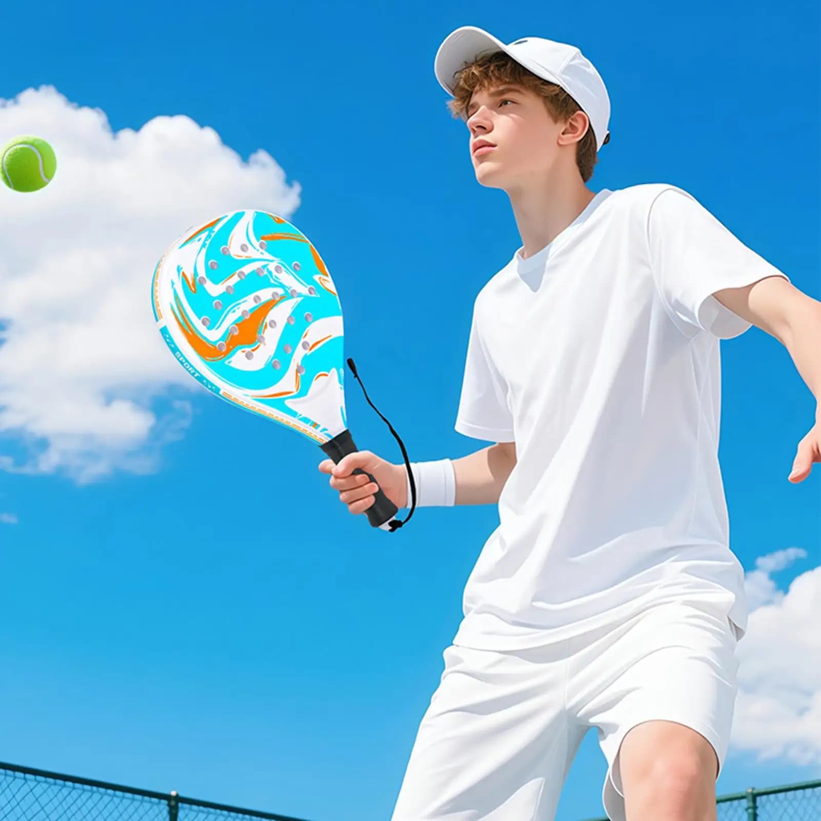 Set di racchette da pickleball in fibra di carbonio, leggere ed ergonomiche, per donne, bambini e adulti, ideali per sport, giochi e pratica in parchi.